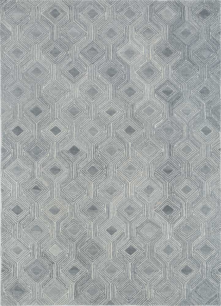 Wollteppich - 150 x 240 cm - hellgrau