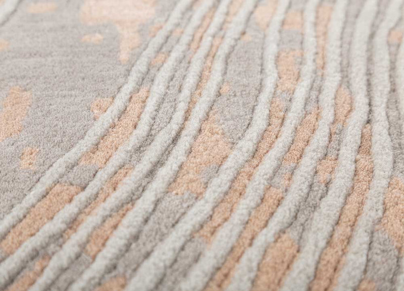 Wollteppich - 150 x 240 cm - dunkelbeige