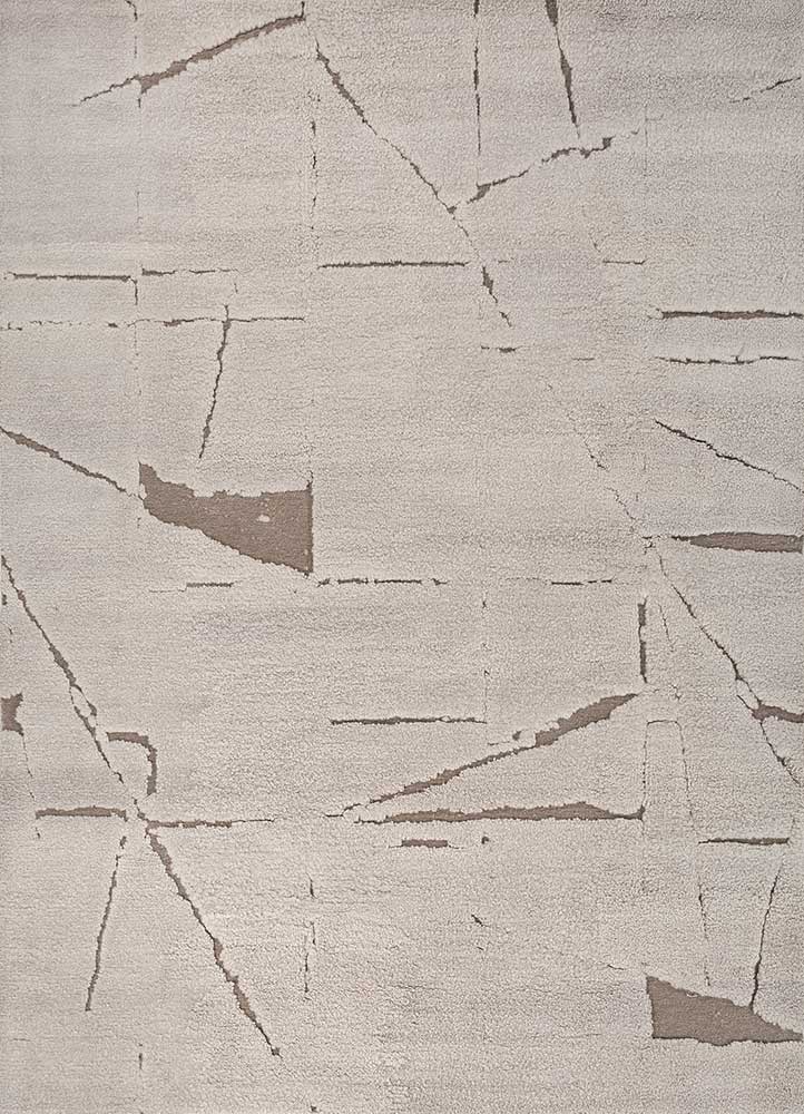 Wollteppich - 240 x 300 cm - hellgrau