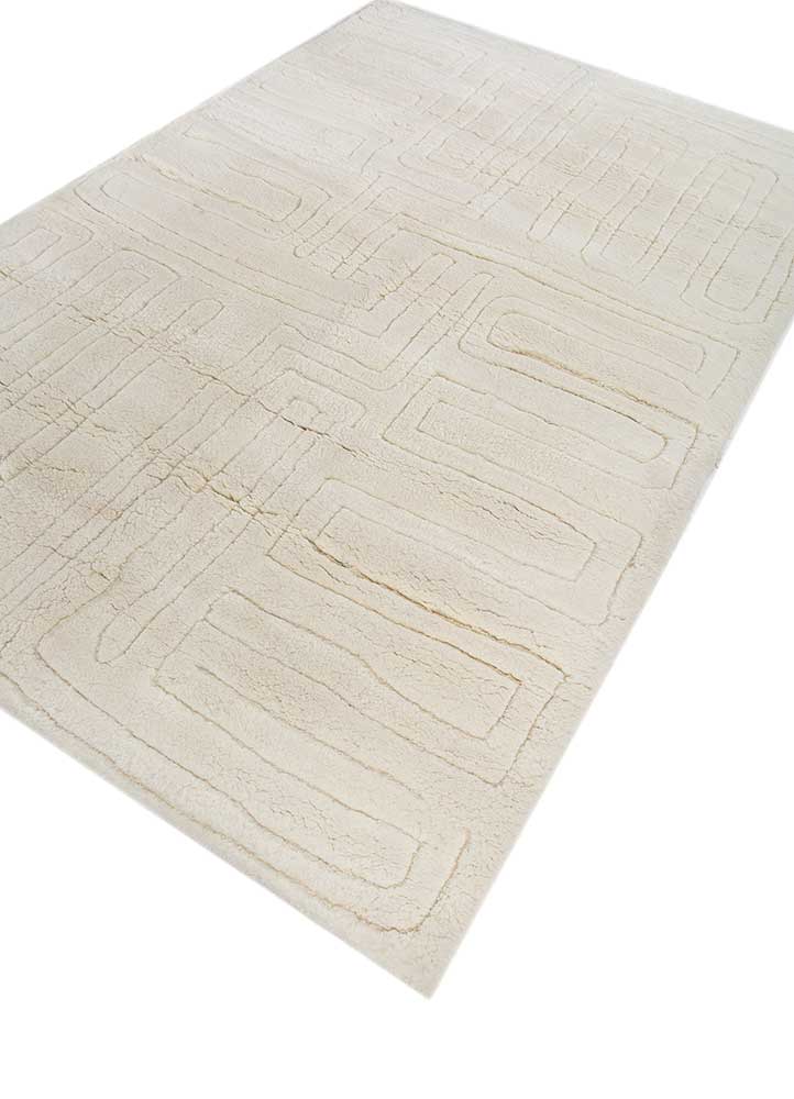 Wollteppich - 150 x 240 cm - creme