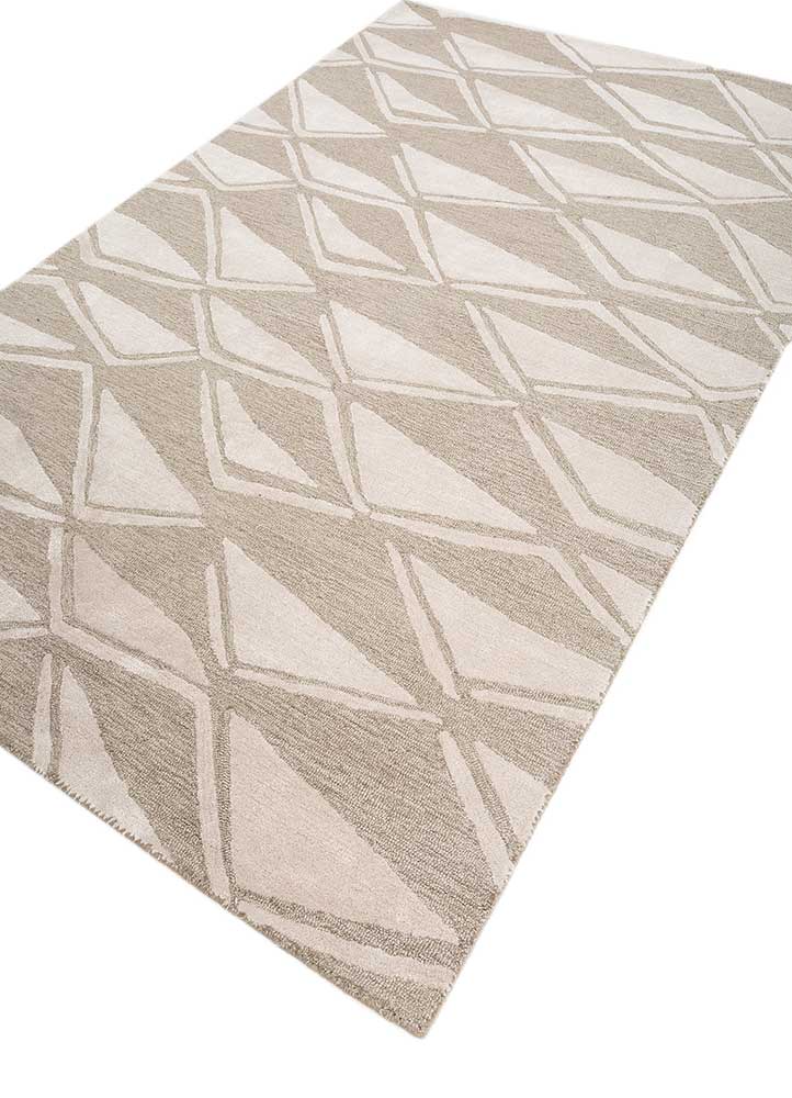 Wollteppich - 180 x 270 cm - hellbeige