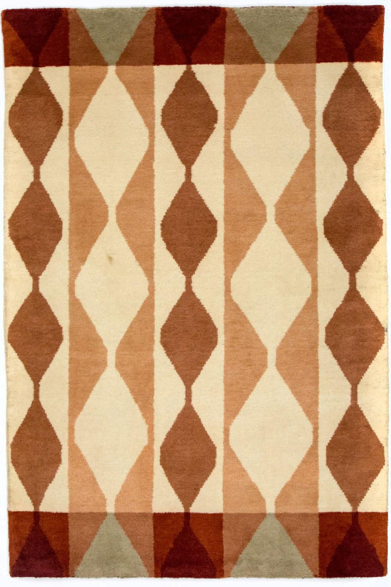 Gabbeh Teppich Indus 119x182cm - Wollteppich - mehrfarbig