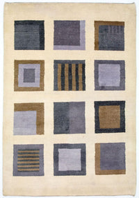 Gabbeh Teppich Indus 135x204cm - Wollteppich - beige – product image