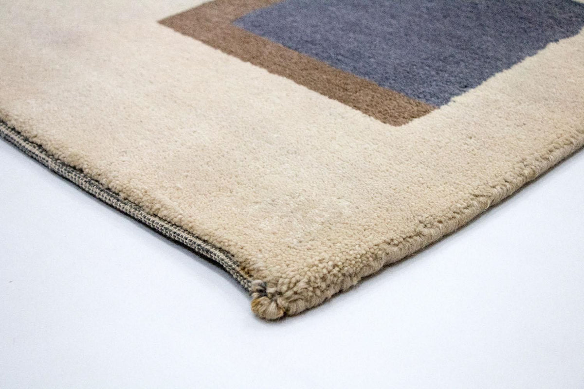 Gabbeh Teppich Indus 135x204cm - Wollteppich - beige