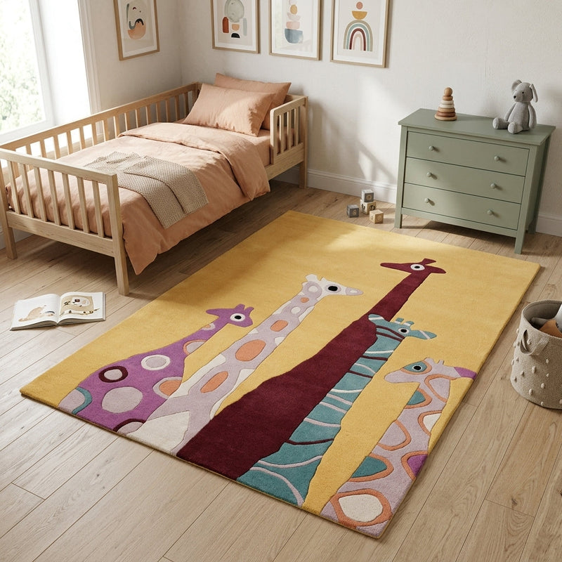 Kinderteppich Giraffen