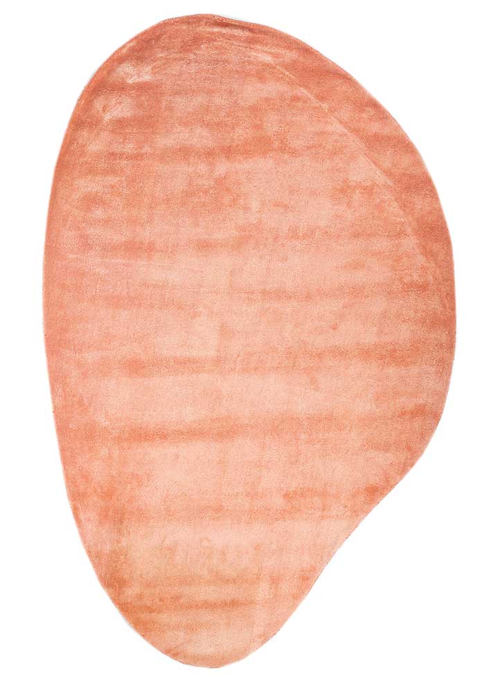 Designer Teppich sonderform  - 170 x 257 cm - orange