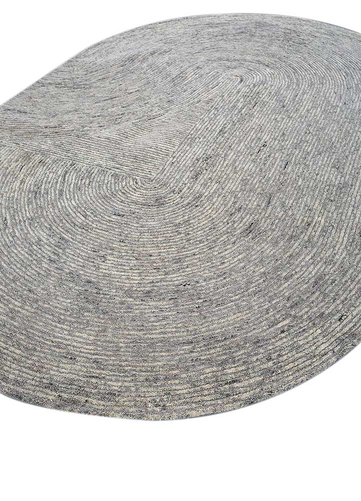 Wollteppich sonderform  - 150 x 225 cm - grau
