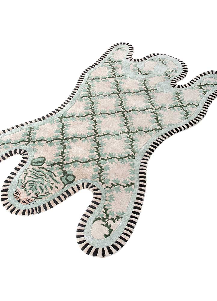 Kinderteppich sonderform  - 90 x 143 cm - grün