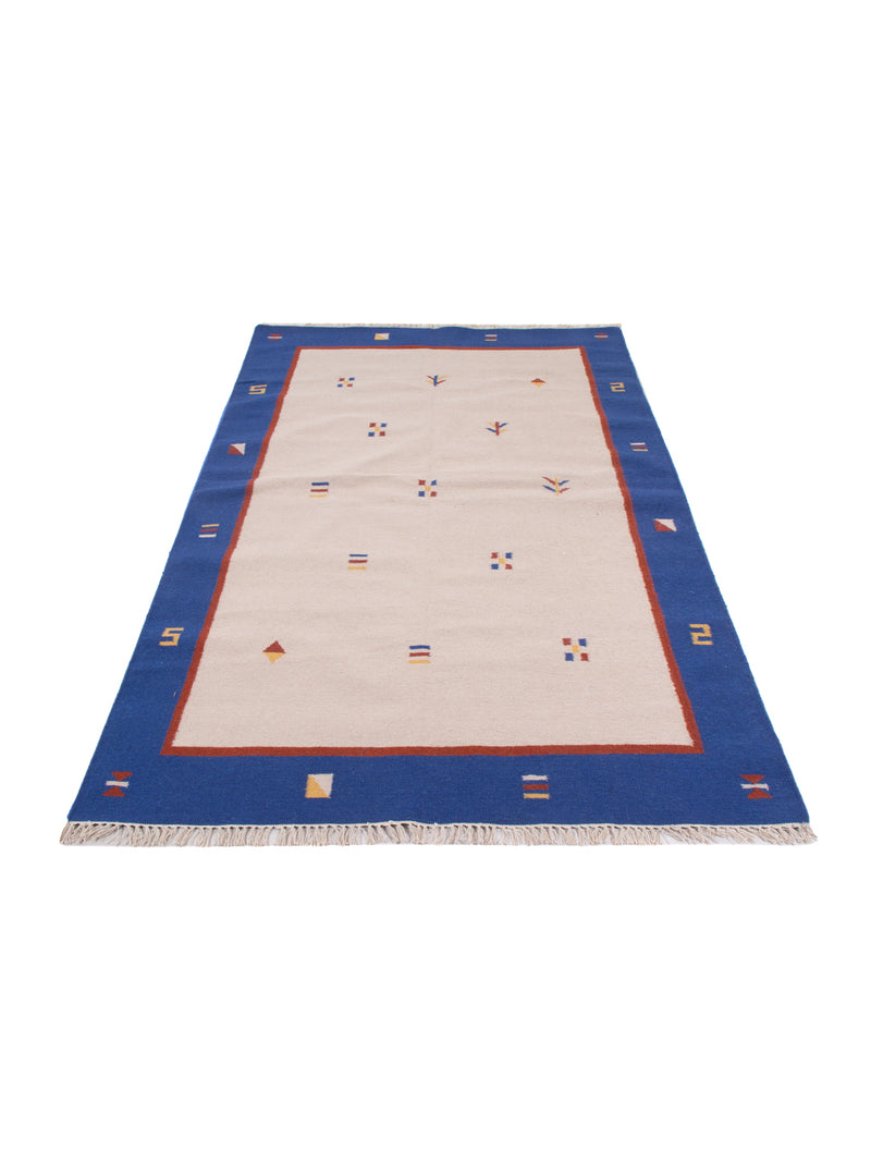 Kelim Modern Teppich 170x240cm - beige