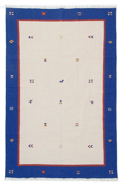 Kelim Modern Teppich 200x300cm - beige