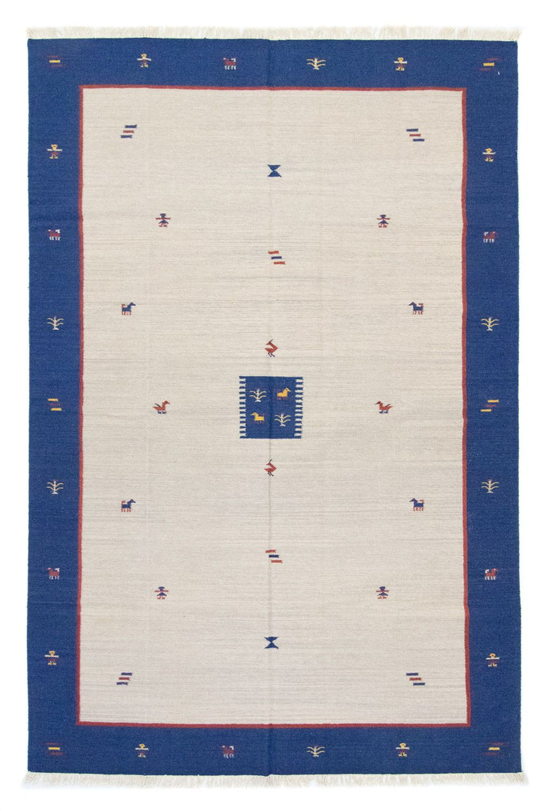 Kelim Modern Teppich 200x300cm - beige