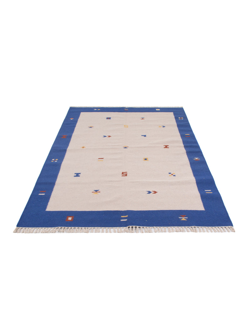Kelim Modern Teppich 170x240cm - beige
