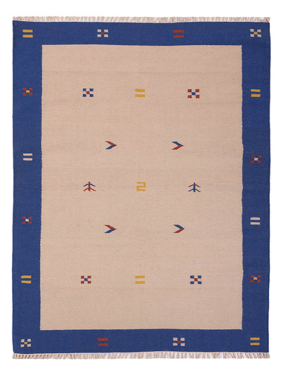 Kelim Modern Teppich 170x240cm - beige