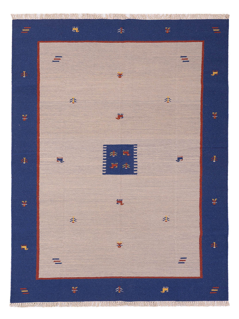 Kelim Modern Teppich 170x240cm - beige