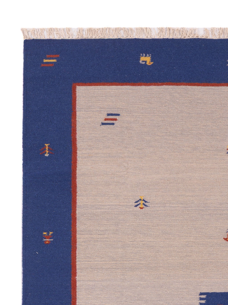 Kelim Modern Teppich 170x240cm - beige