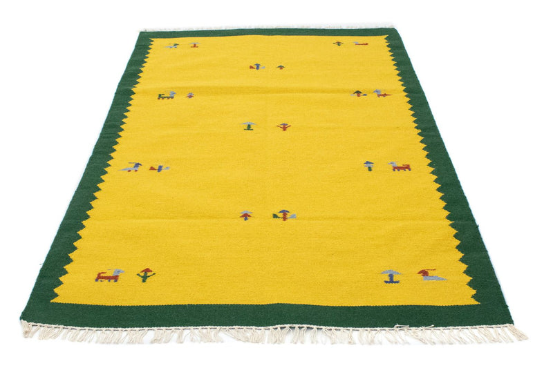 Kelim Teppich - Trendy 120 x 180 cm - gelb