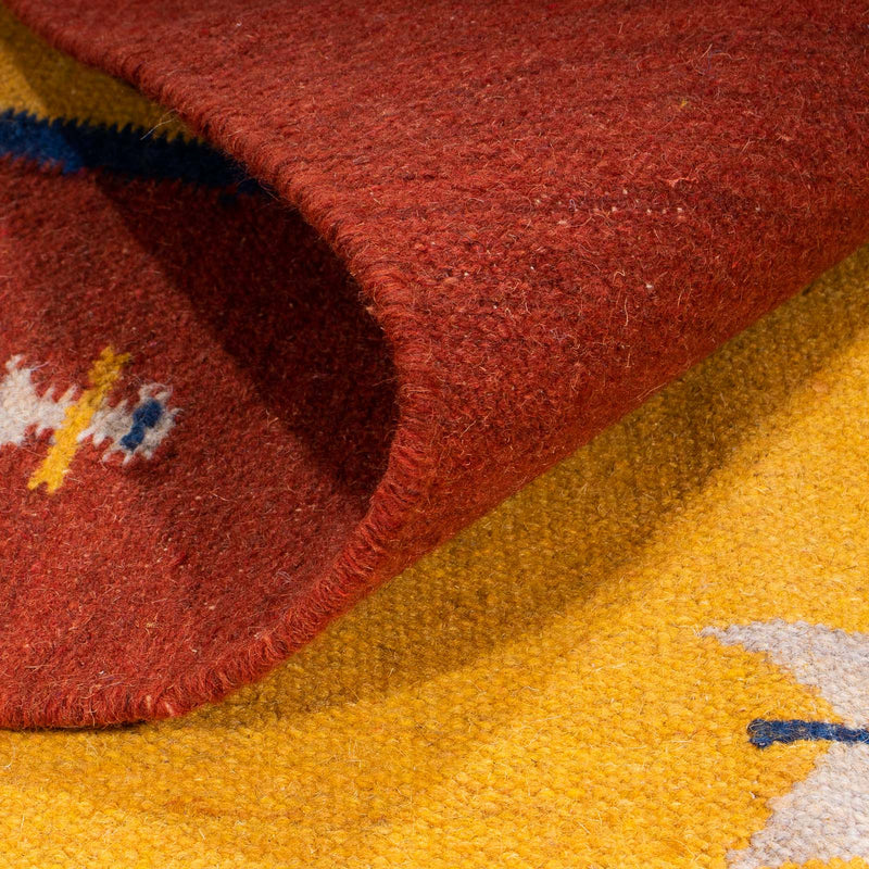 Kelim Modern Teppich 170x240cm - gold