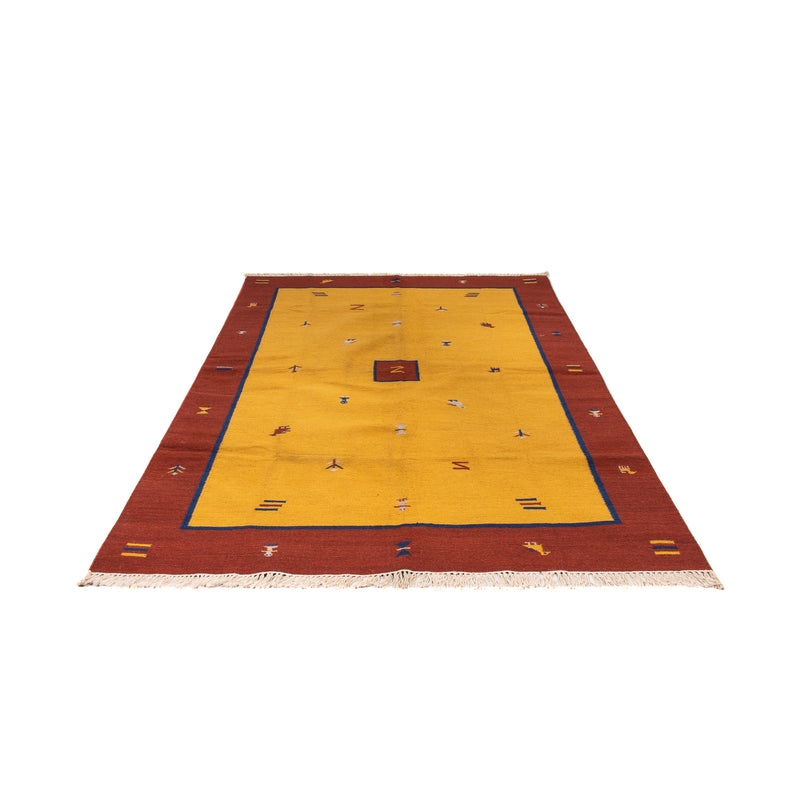Kelim Modern Teppich 170x240cm - gold