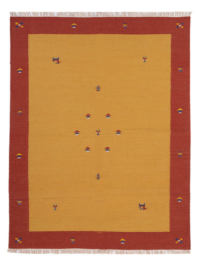Kelim Modern Teppich 170x240cm - gold