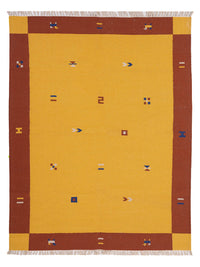 Kelim Modern Teppich 170x240cm - gold – product image