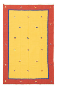 Kelim Modern Teppich 200x300cm - gelb – product image