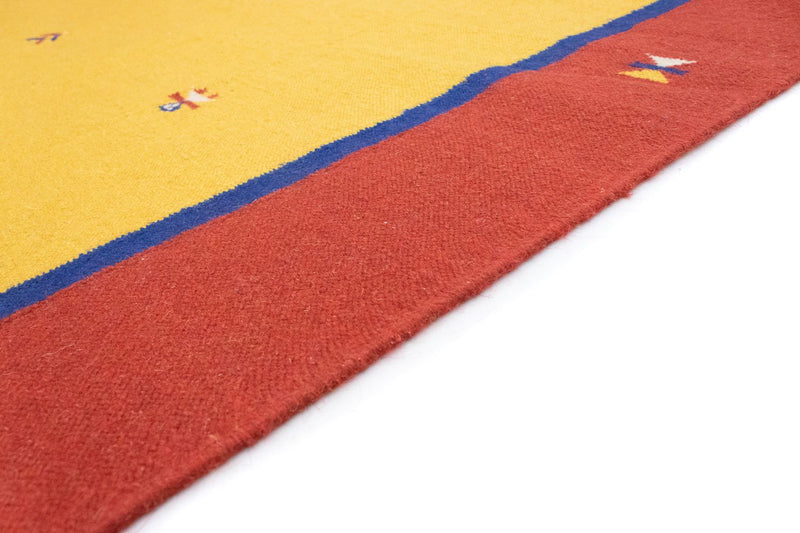 Kelim Modern Teppich 200x300cm - gelb