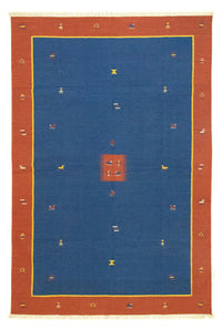 Kelim Modern Teppich 200x300cm - blau – product image