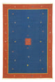 Kelim Modern Teppich 200x300cm - blau