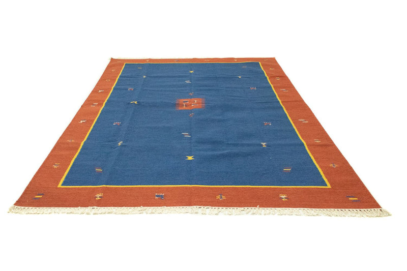 Kelim Modern Teppich 200x300cm - blau