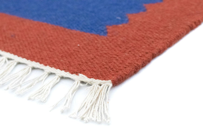 Kelim Teppich - Trendy 120 x 180 cm - blau