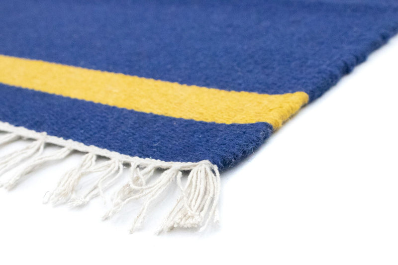 Kelim Modern Teppich 120x180cm - blau