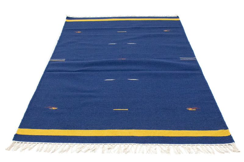 Kelim Modern Teppich 120x180cm - blau