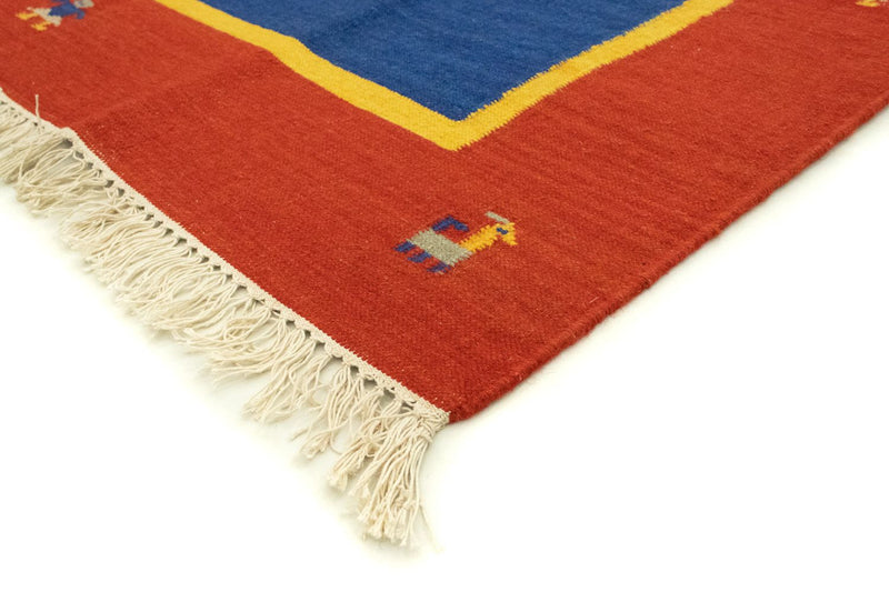Kelim Modern Teppich 200x300cm - blau