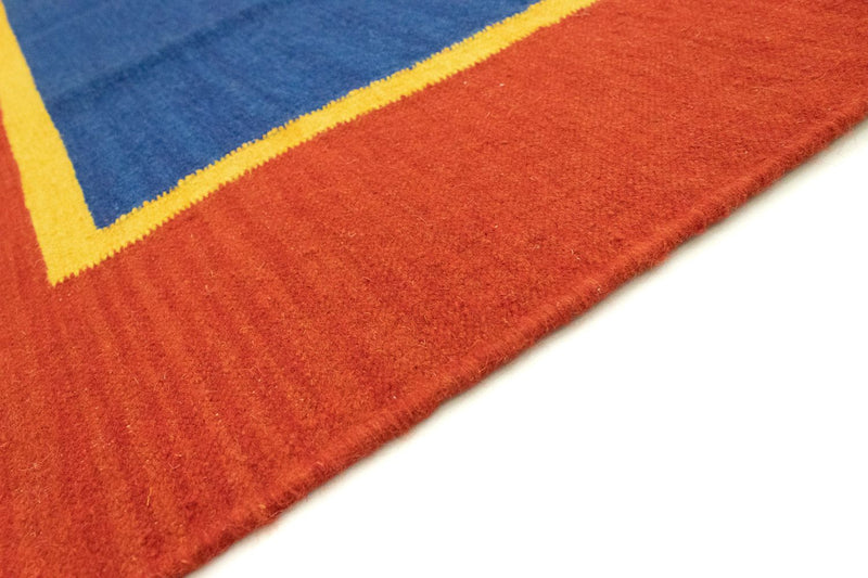 Kelim Modern Teppich 200x300cm - blau