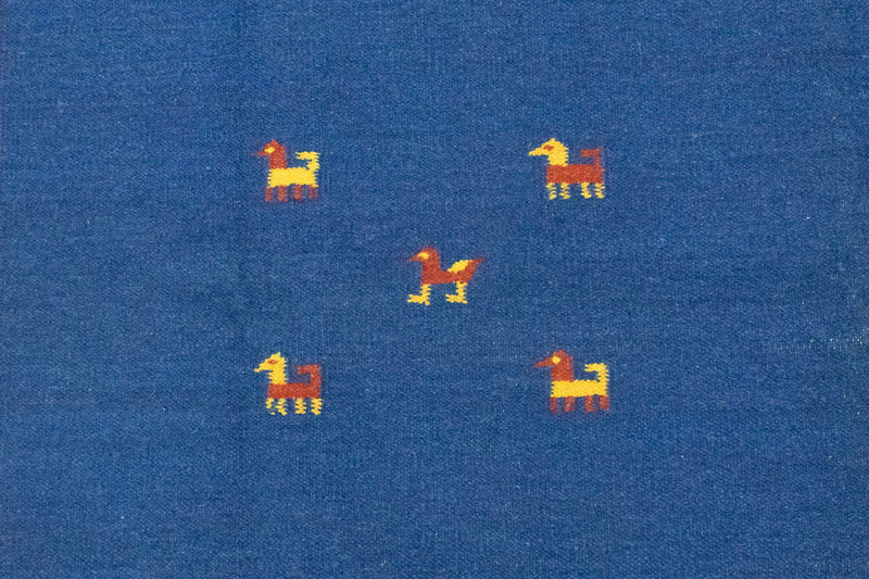 Kelim Modern Teppich 200x300cm - blau