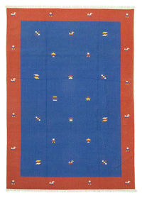 Kelim Modern Teppich 200x300cm - blau – product image