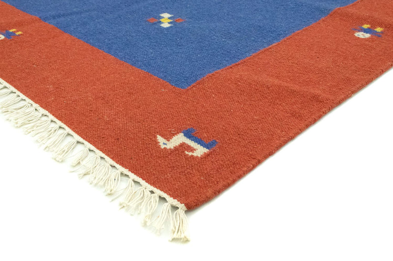 Kelim Modern Teppich 200x300cm - blau