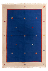 Kelim Modern Teppich 170x240cm - dunkelblau – product image