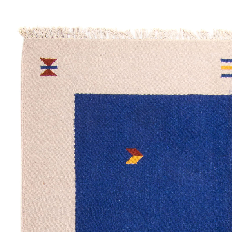 Kelim Modern Teppich 170x240cm - dunkelblau