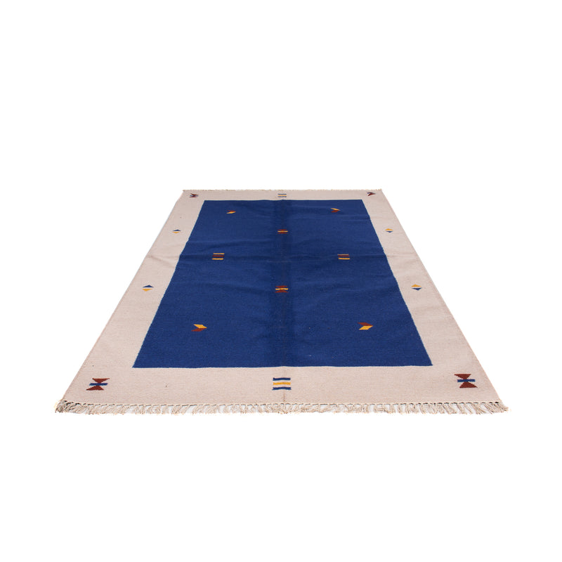 Kelim Modern Teppich 170x240cm - dunkelblau