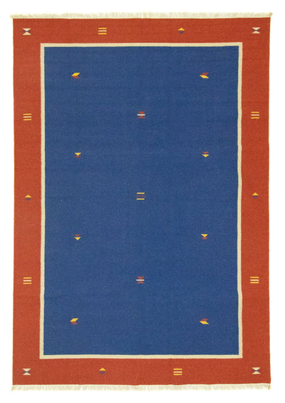 Kelim Modern Teppich 200x300cm - blau