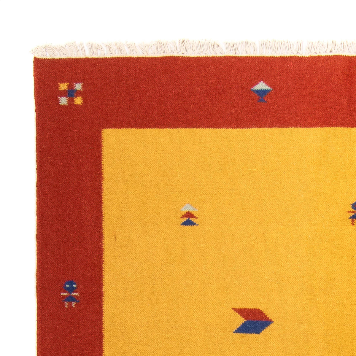 Kelim Modern Teppich 170x240cm - gold