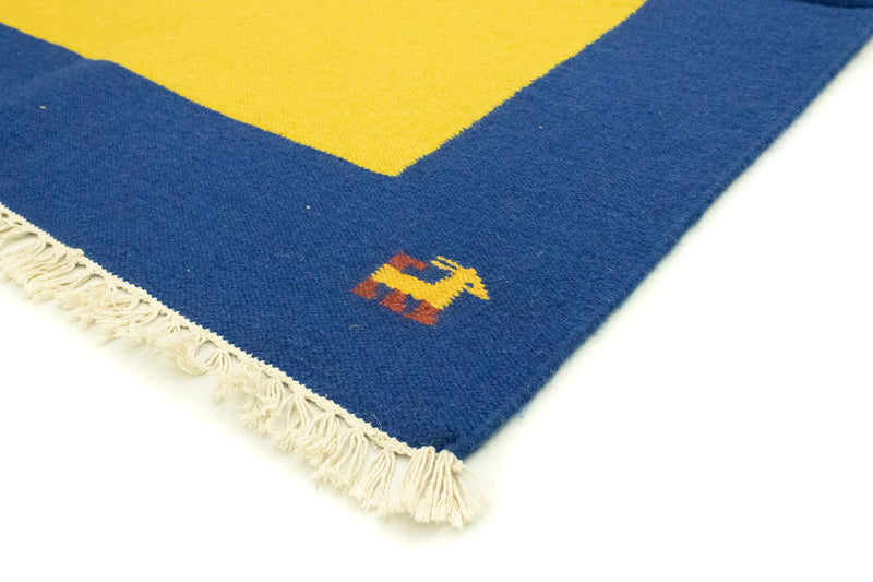 Kelim Modern Teppich 200x300cm - gelb