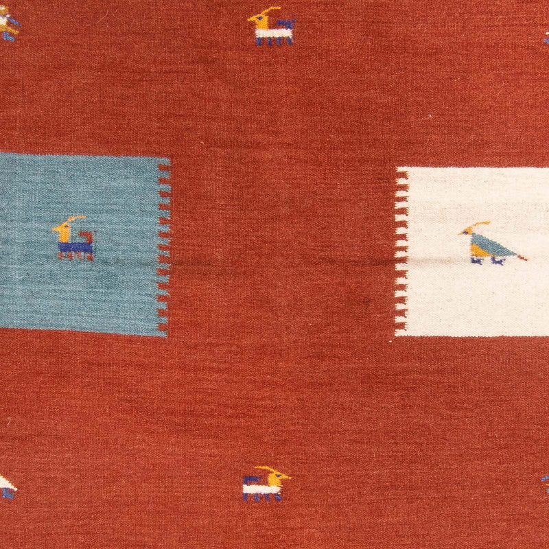 Kelim Teppich - Trendy 170 x 240 cm - dunkelrot