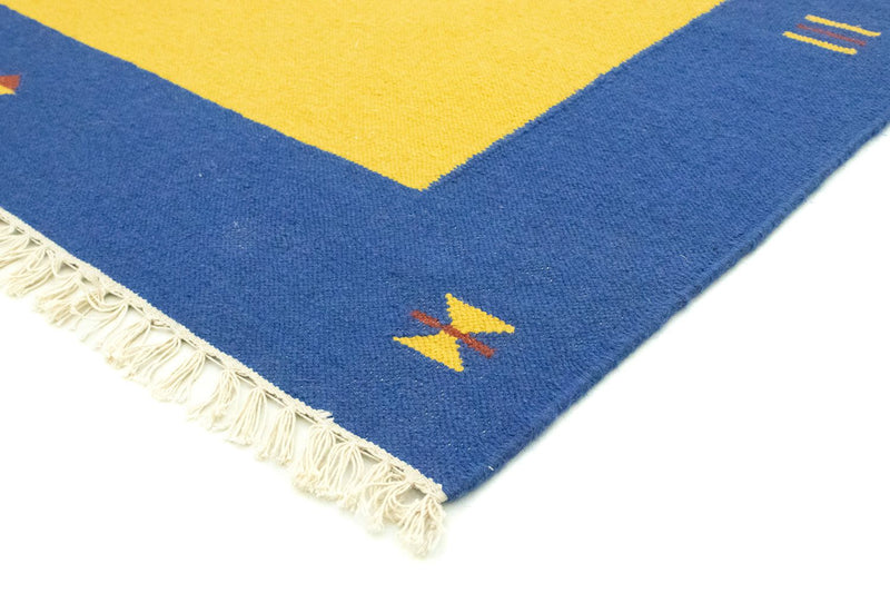 Kelim Modern Teppich 200x300cm - gelb