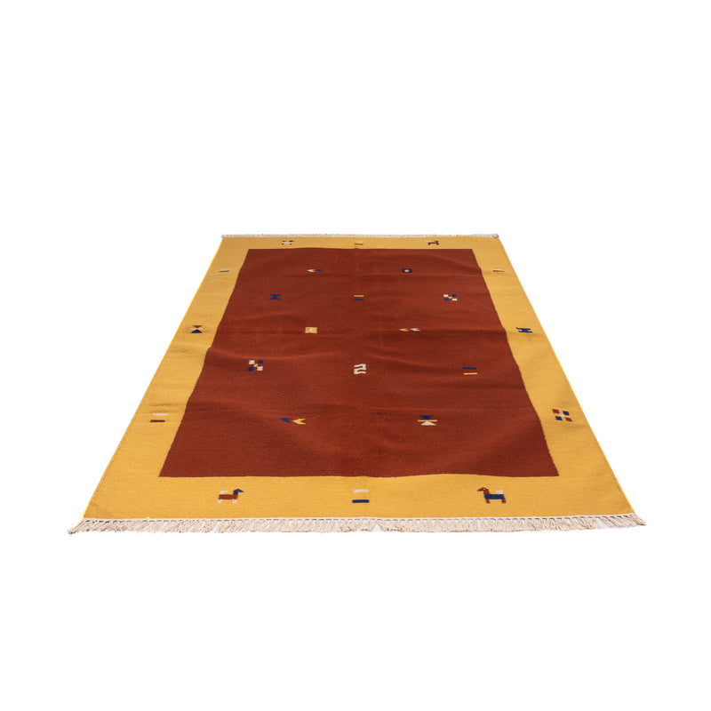 Kelim Modern Teppich 170x240cm - dunkelrot