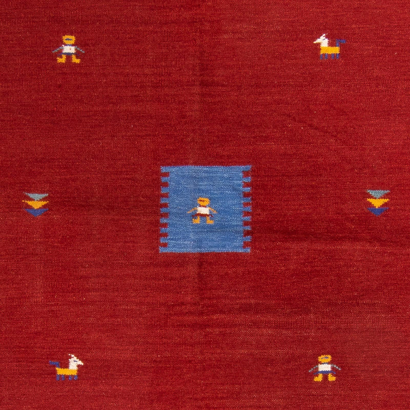 Kelim Teppich - Trendy 170 x 240 cm - dunkelrot