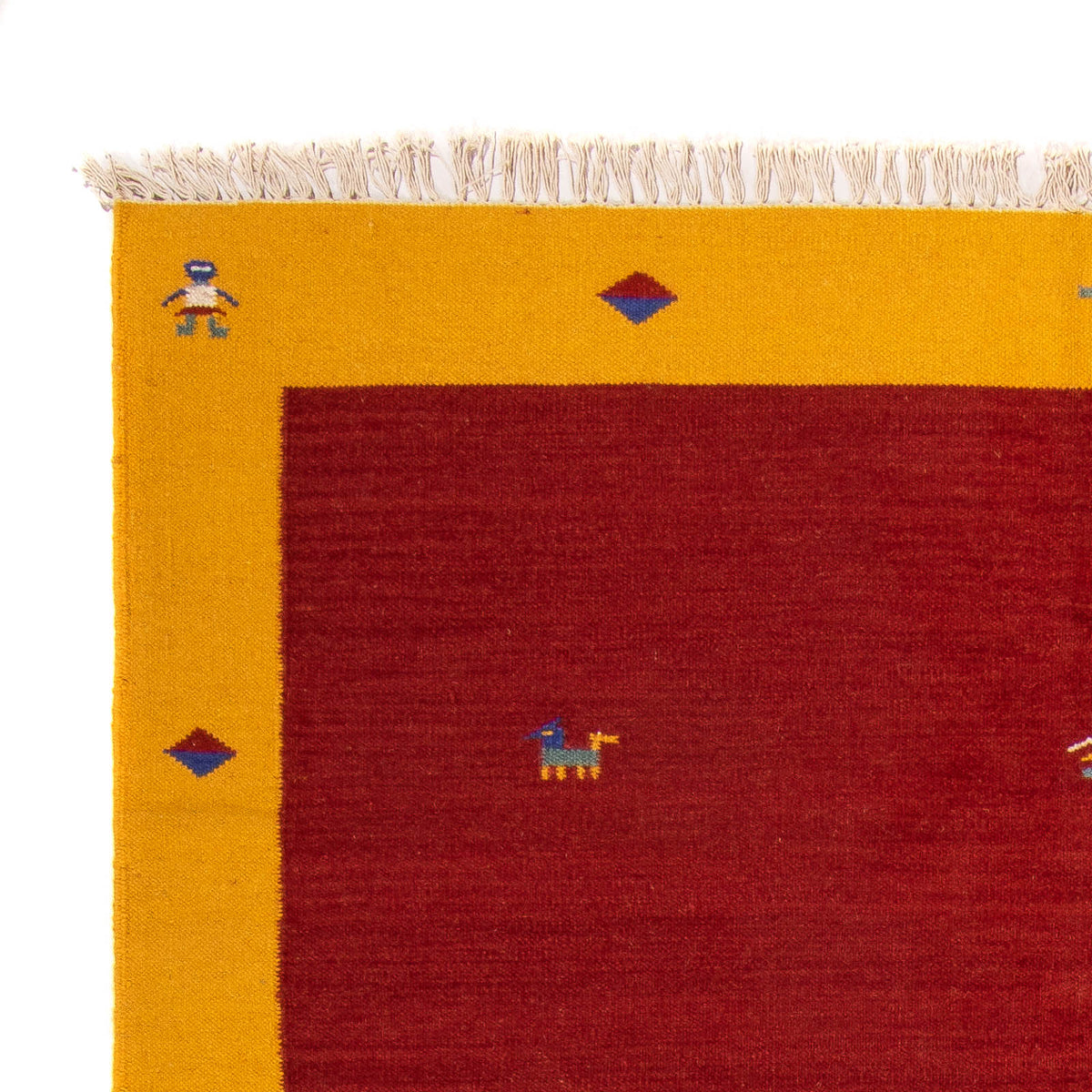 Kelim Teppich - Trendy 170 x 240 cm - dunkelrot