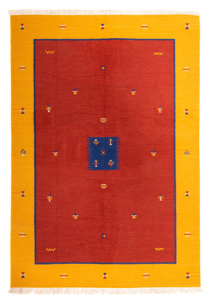 Kelim Teppich - Trendy 170 x 240 cm - dunkelrot