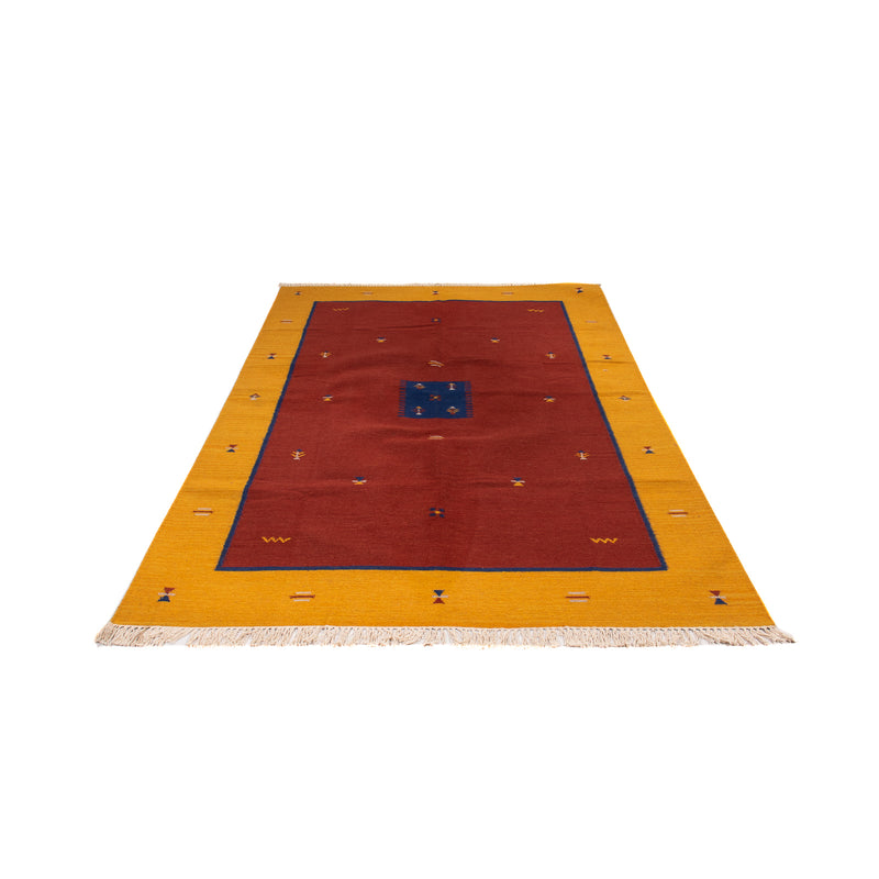Kelim Teppich - Trendy 170 x 240 cm - dunkelrot